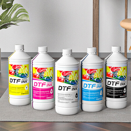 DTF Ink Set – CMYK + White Ink